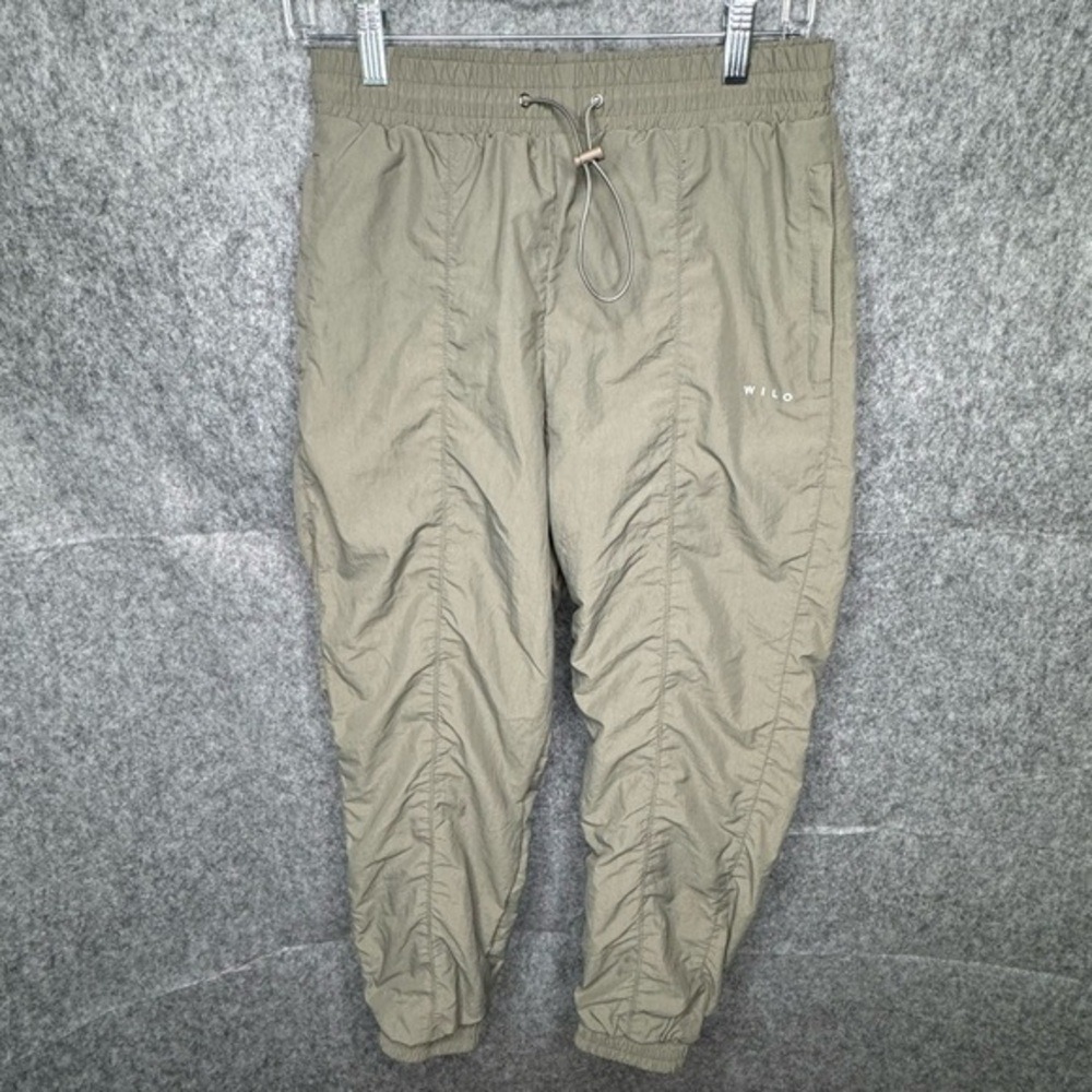 Wilo The Label Parachute Pants in Sage-‎ Sz S